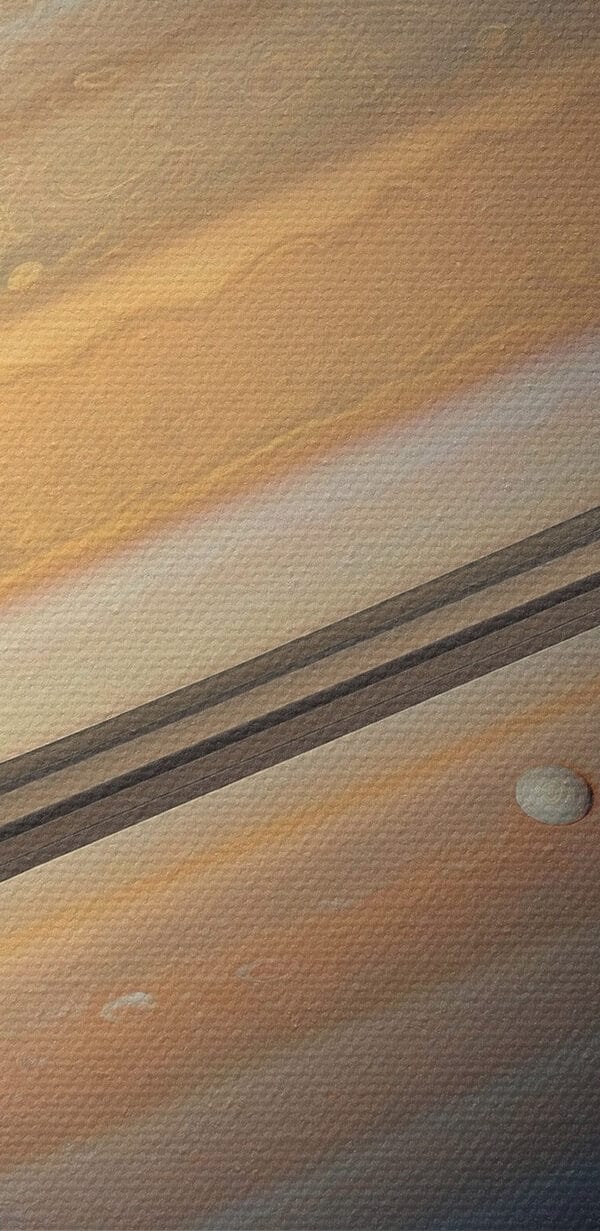Planet with rings around it Planet with rings around it