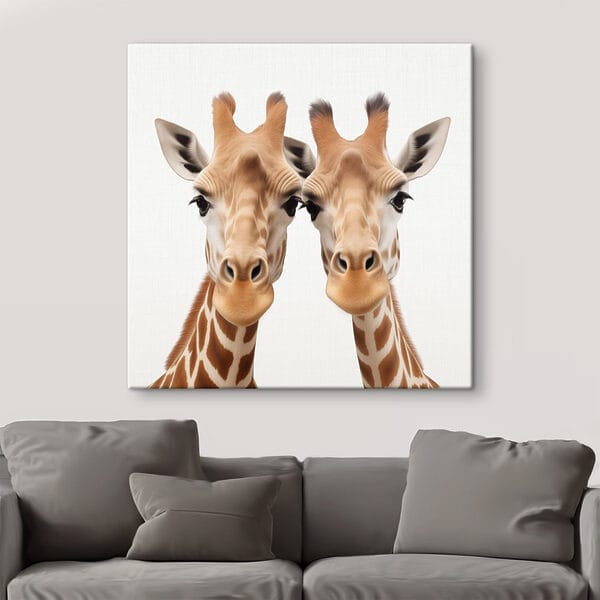 Quadri Due giraffe che guardano verso la fotocamera (COD: s42967) Quadri Quadri Due giraffe che guardano verso la fotocamera (COD: s42967)