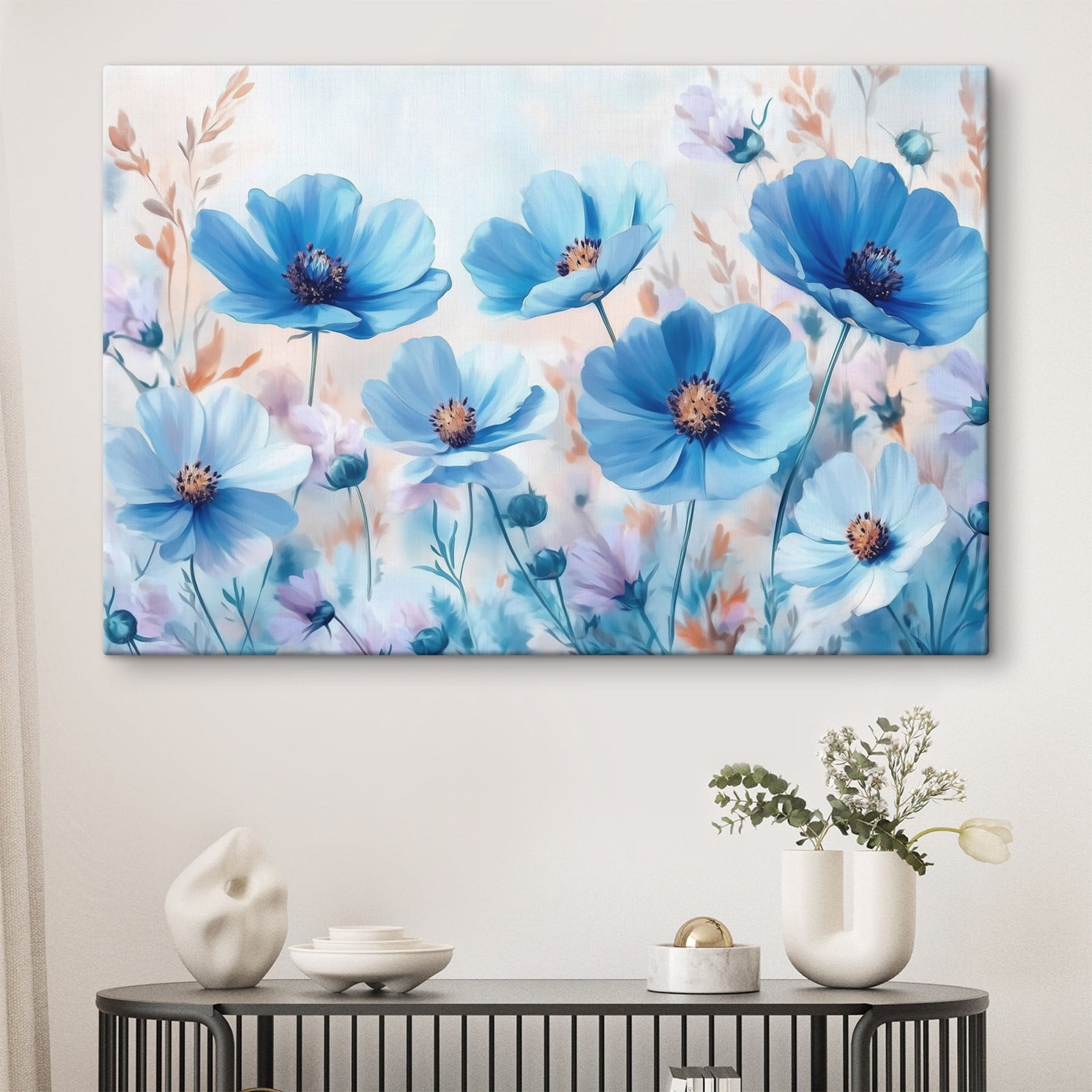 Group of blue flowers