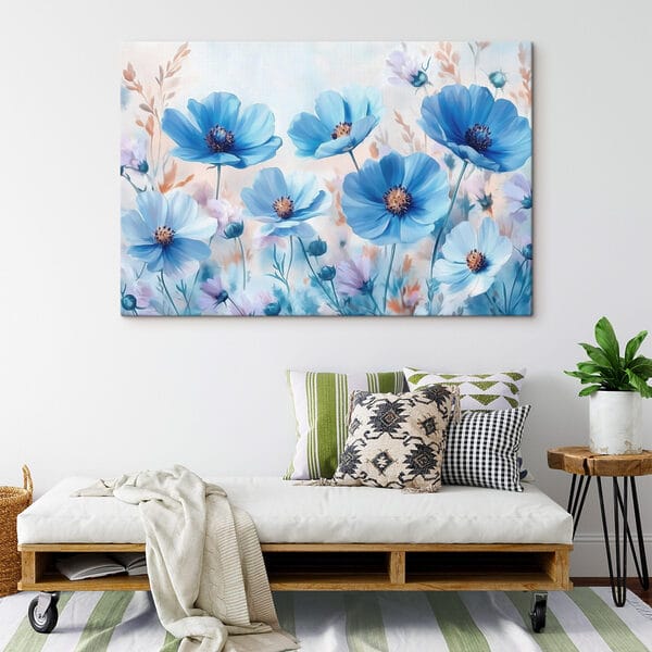 Group of blue flowers