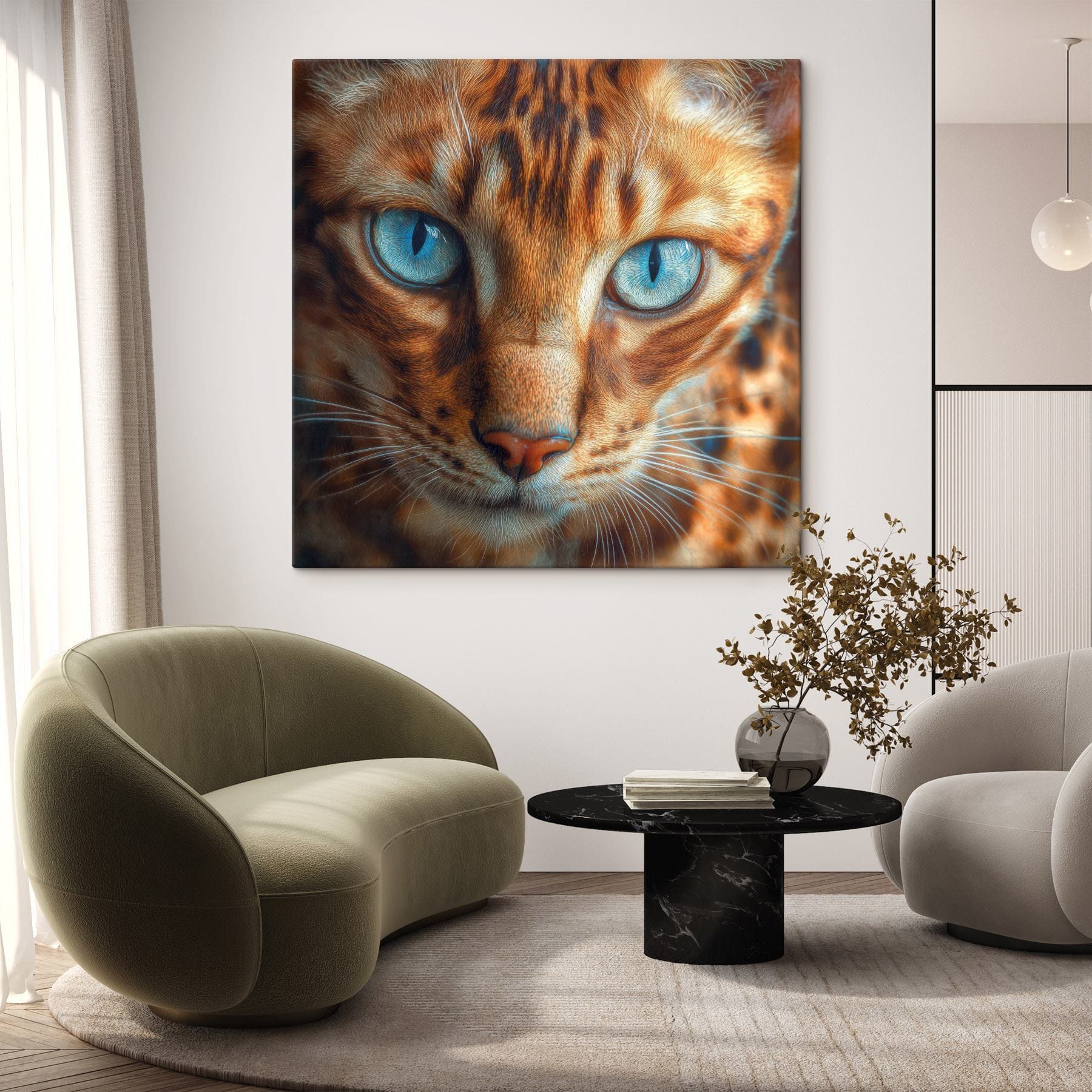 Majestic feline with striking eyes