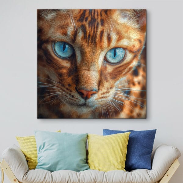 Majestic feline with striking eyes