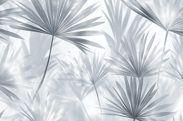 Ombre morbide di delicate foglie di palma. Ombre morbide di delicate foglie di palma.