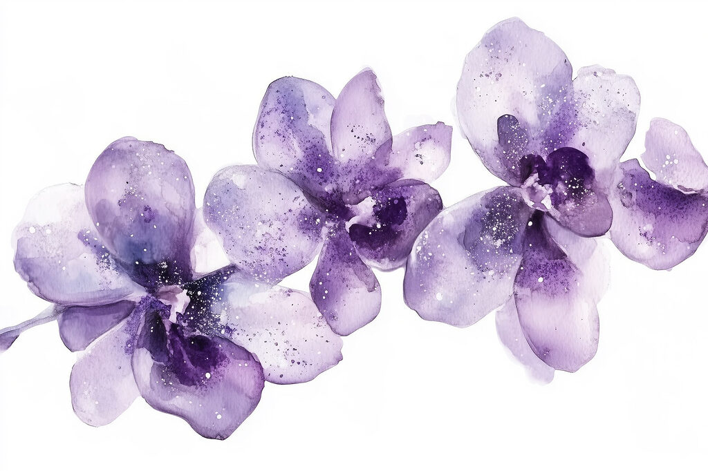 Gruppo di fiori viola Gruppo di fiori viola