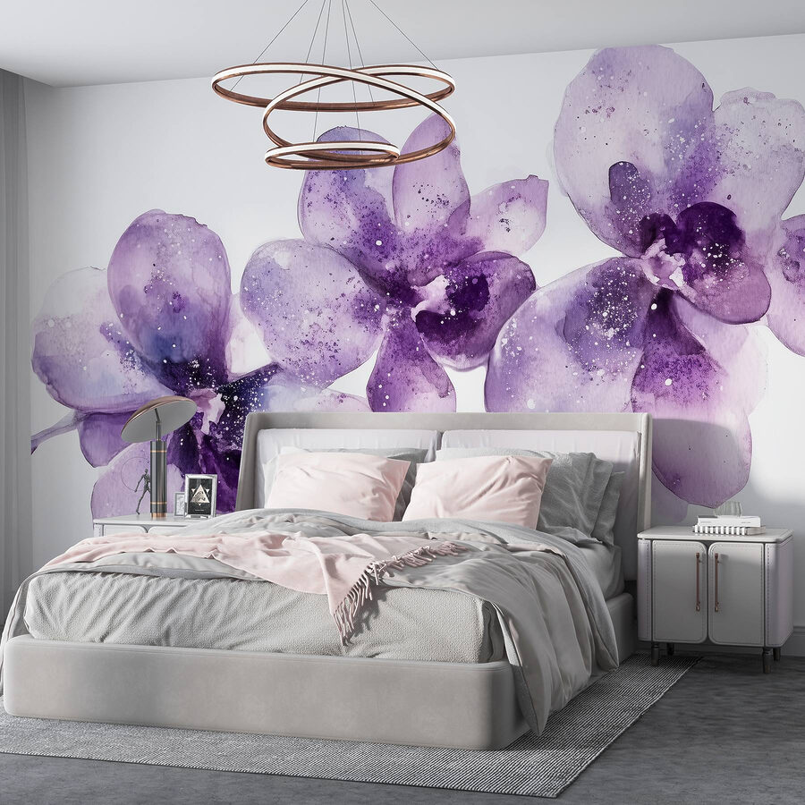 Gruppo di fiori viola