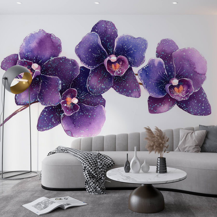 Gruppo di fiori viola
