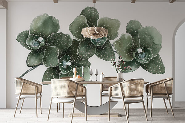 Tre eleganti orchidee in armonia Tre eleganti orchidee in armonia