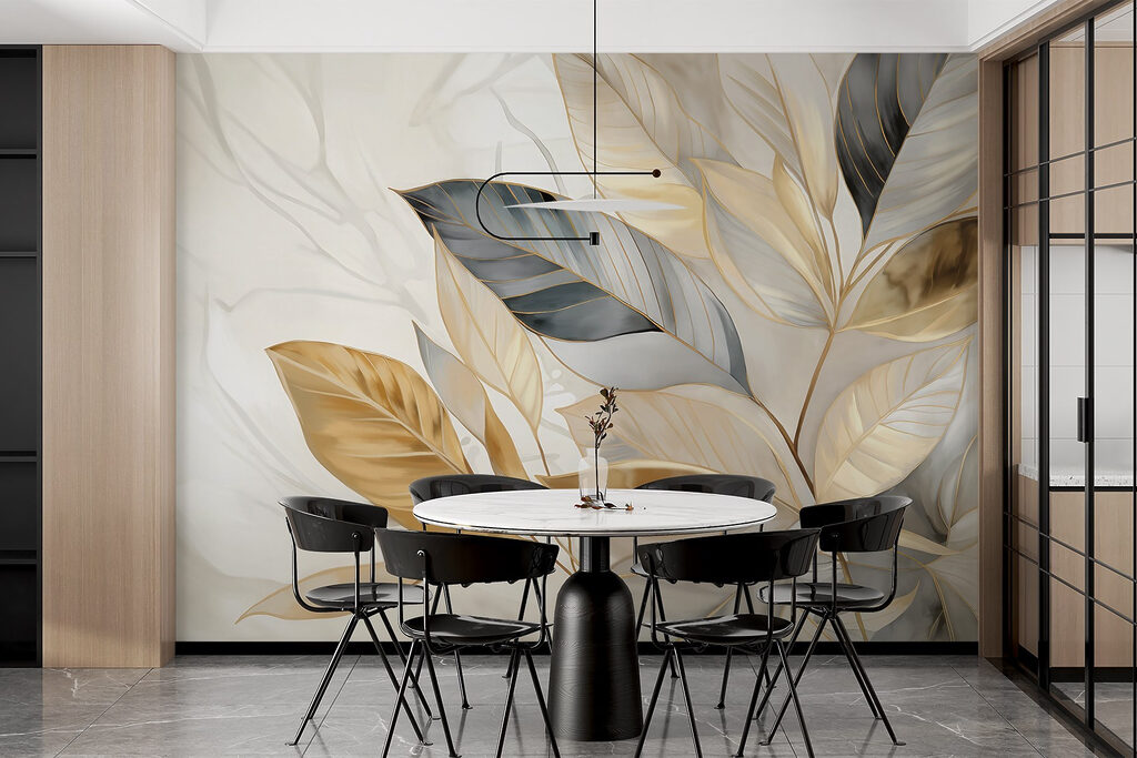 Elegant leaves on a soft background Elegant leaves on a soft background