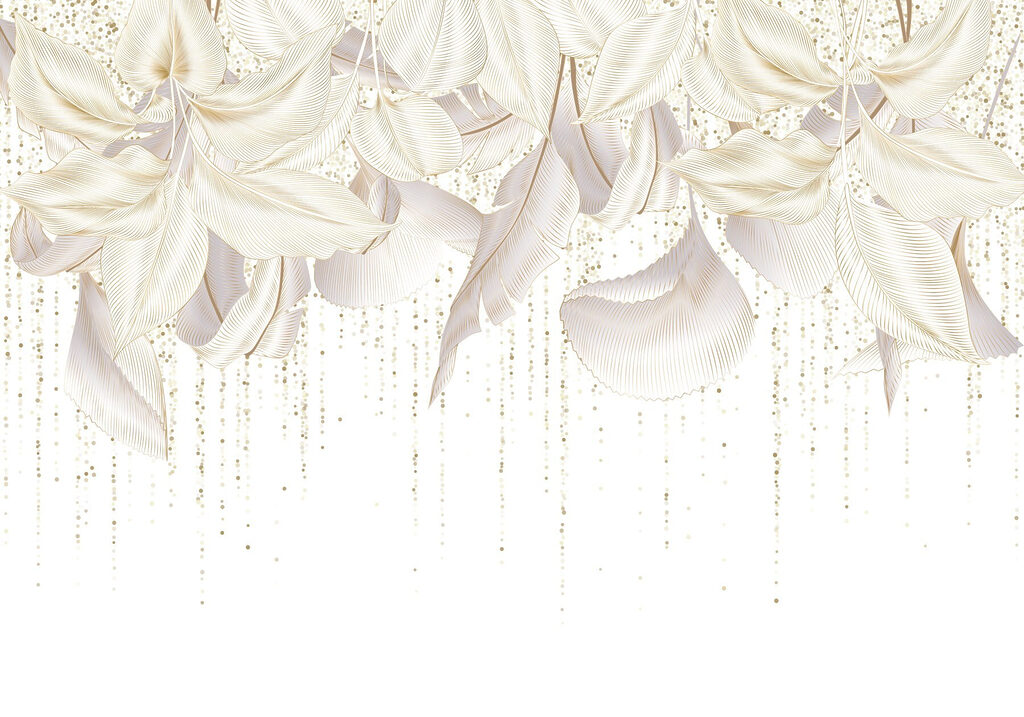Foglie delicate con texture sottili Foglie delicate con texture sottili