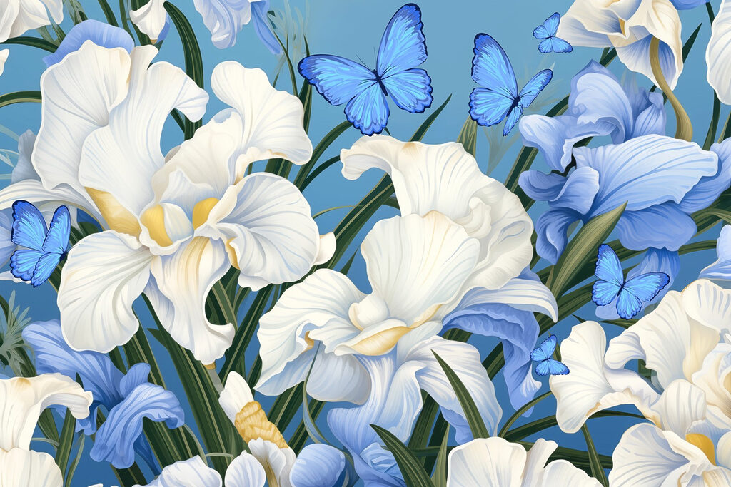 Bellissime fioriture e farfalle vivaci. Bellissime fioriture e farfalle vivaci.