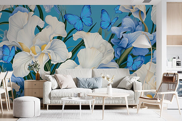 Bellissime fioriture e farfalle vivaci. Bellissime fioriture e farfalle vivaci.