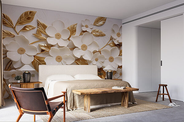 Elegante decorazione floreale con colori tenui Elegante decorazione floreale con colori tenui