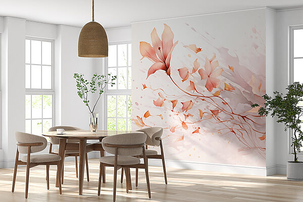 Pittura di fiori e foglie Pittura di fiori e foglie