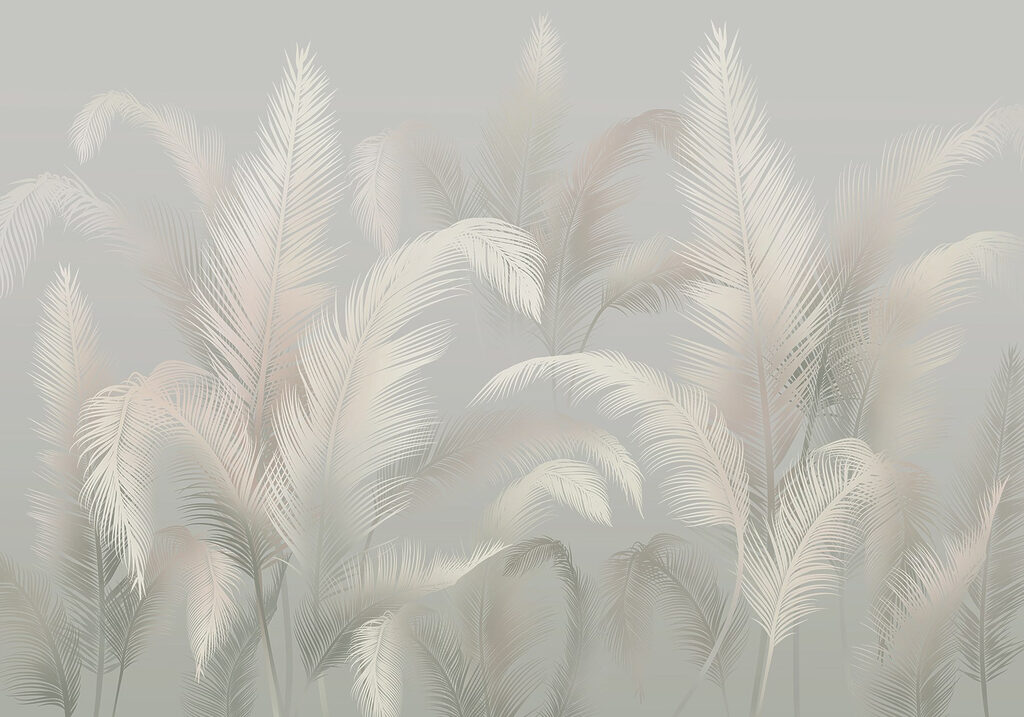 Wall murals Group of white feathers Wall murals Group of white feathers
