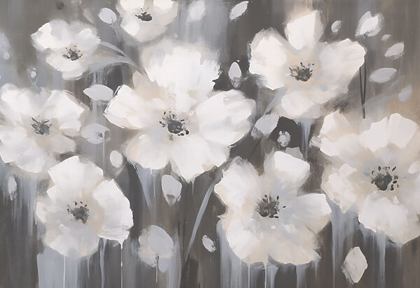 Pittura di fiori bianchi Pittura di fiori bianchi