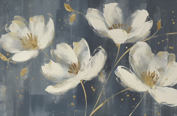 Pittura di fiori bianchi Pittura di fiori bianchi