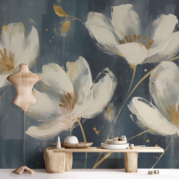Pittura di fiori bianchi Pittura di fiori bianchi