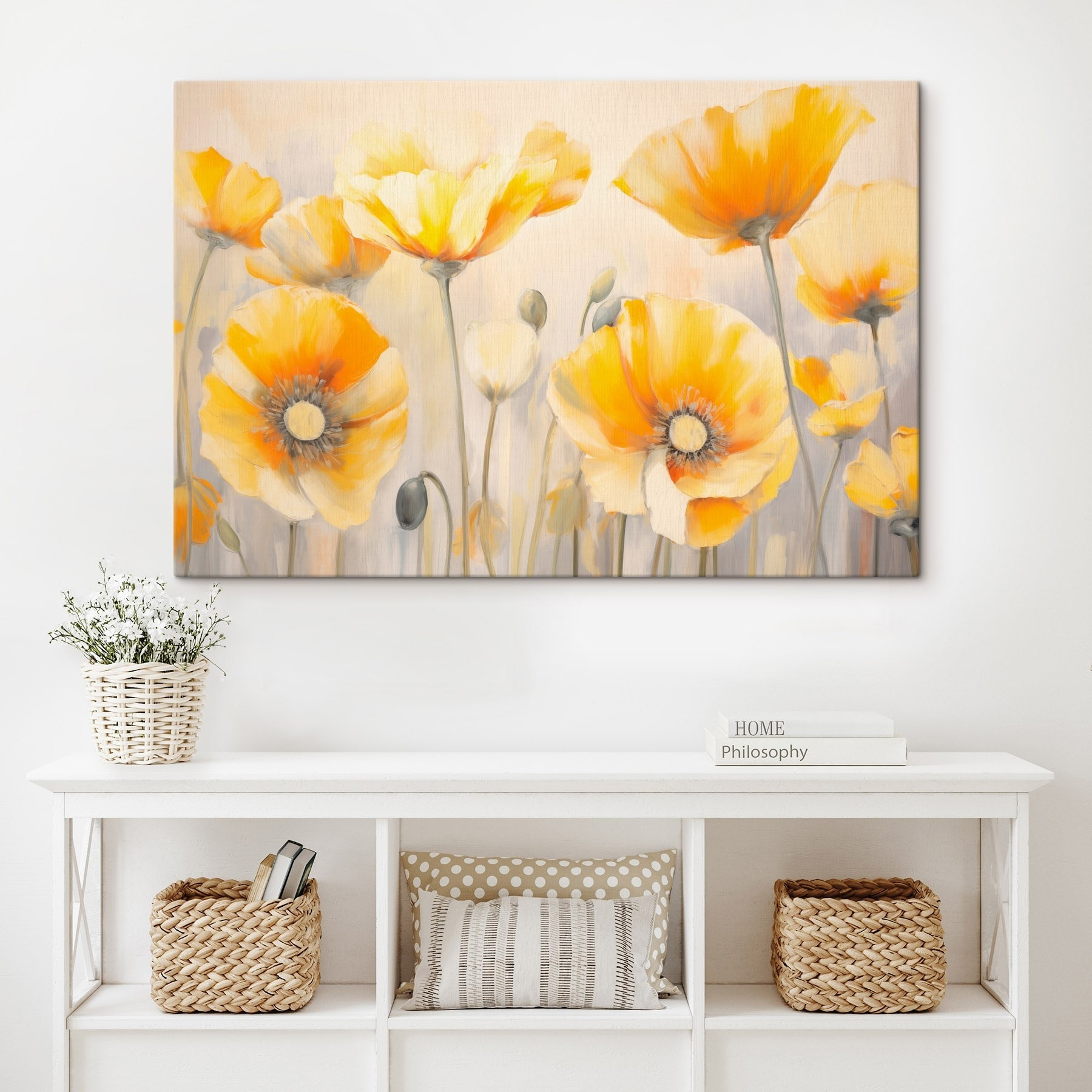 Painting of yellow flowers
