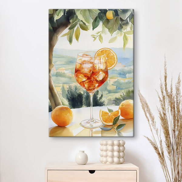 Glass of ice and oranges Glass of ice and oranges