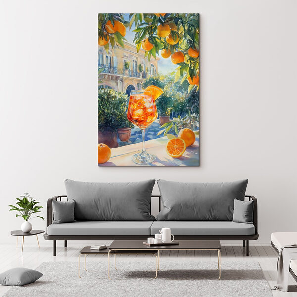 Glass of orange juice with oranges in the background