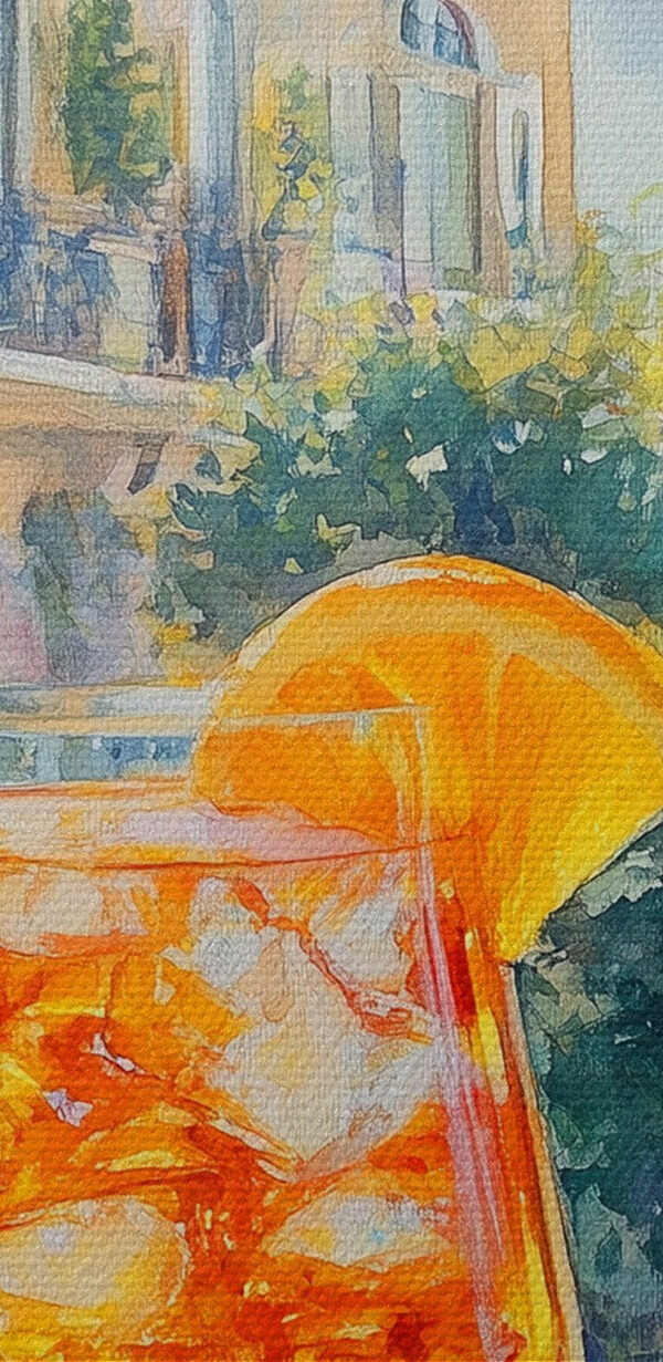 Glass of orange juice with oranges in the background
