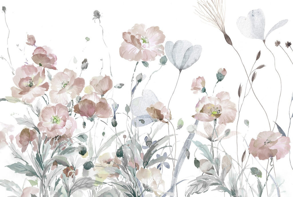 Pittura di fiori e foglie Pittura di fiori e foglie