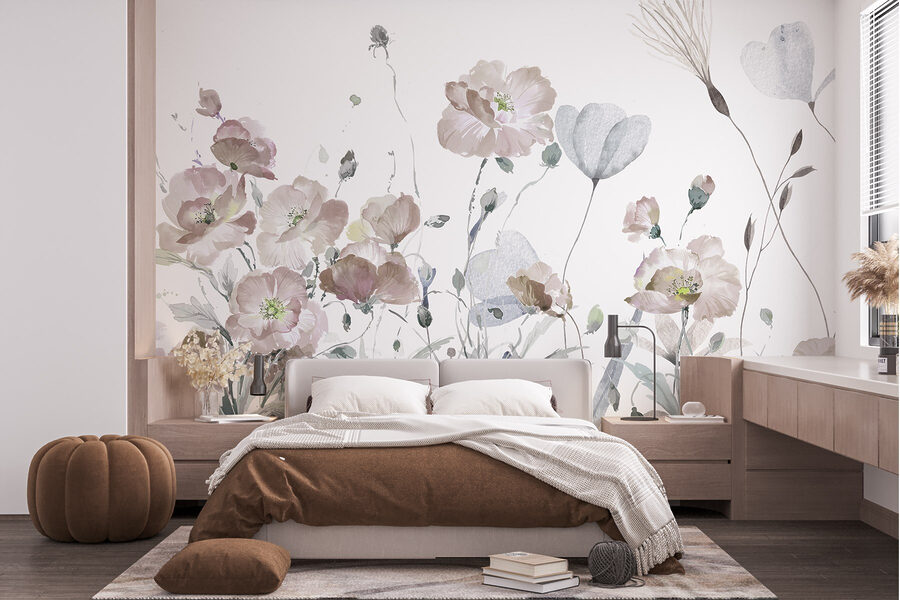 Pittura di fiori e foglie Pittura di fiori e foglie