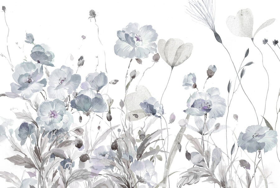 Pittura di fiori su sfondo bianco Pittura di fiori su sfondo bianco