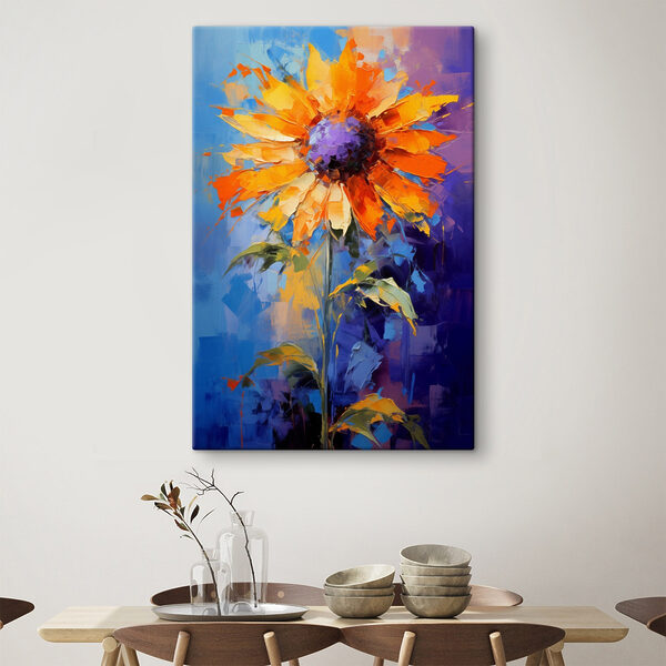 Painting of a sunflower Painting of a sunflower