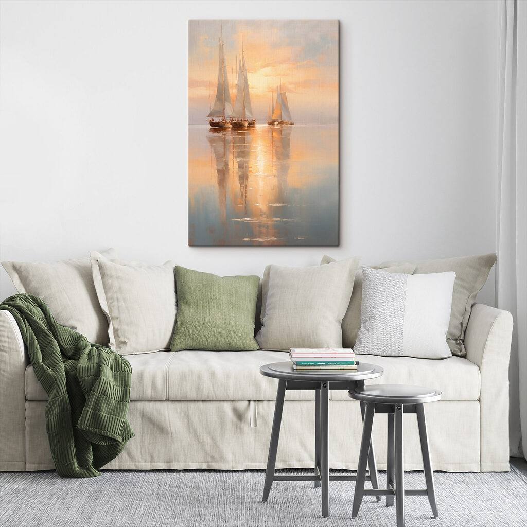 Group of sailboats on a body of water