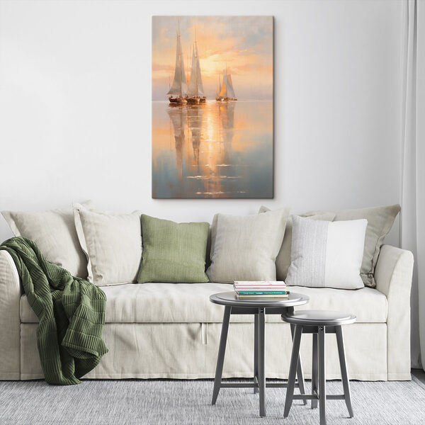 Group of sailboats on a body of water