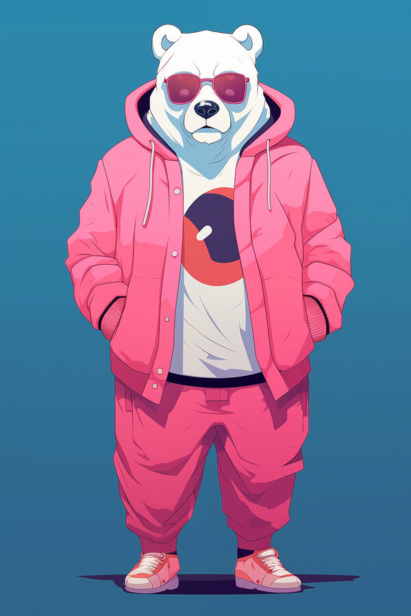 Person wearing a pink hoodie and a pink jacket