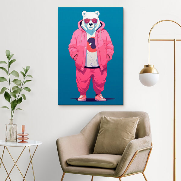 Quadri Persona che indossa una felpa con cappuccio rosa e una giacca rosa (COD: s43153) Quadri Quadri Persona che indossa una felpa con cappuccio rosa e una giacca rosa (COD: s43153)