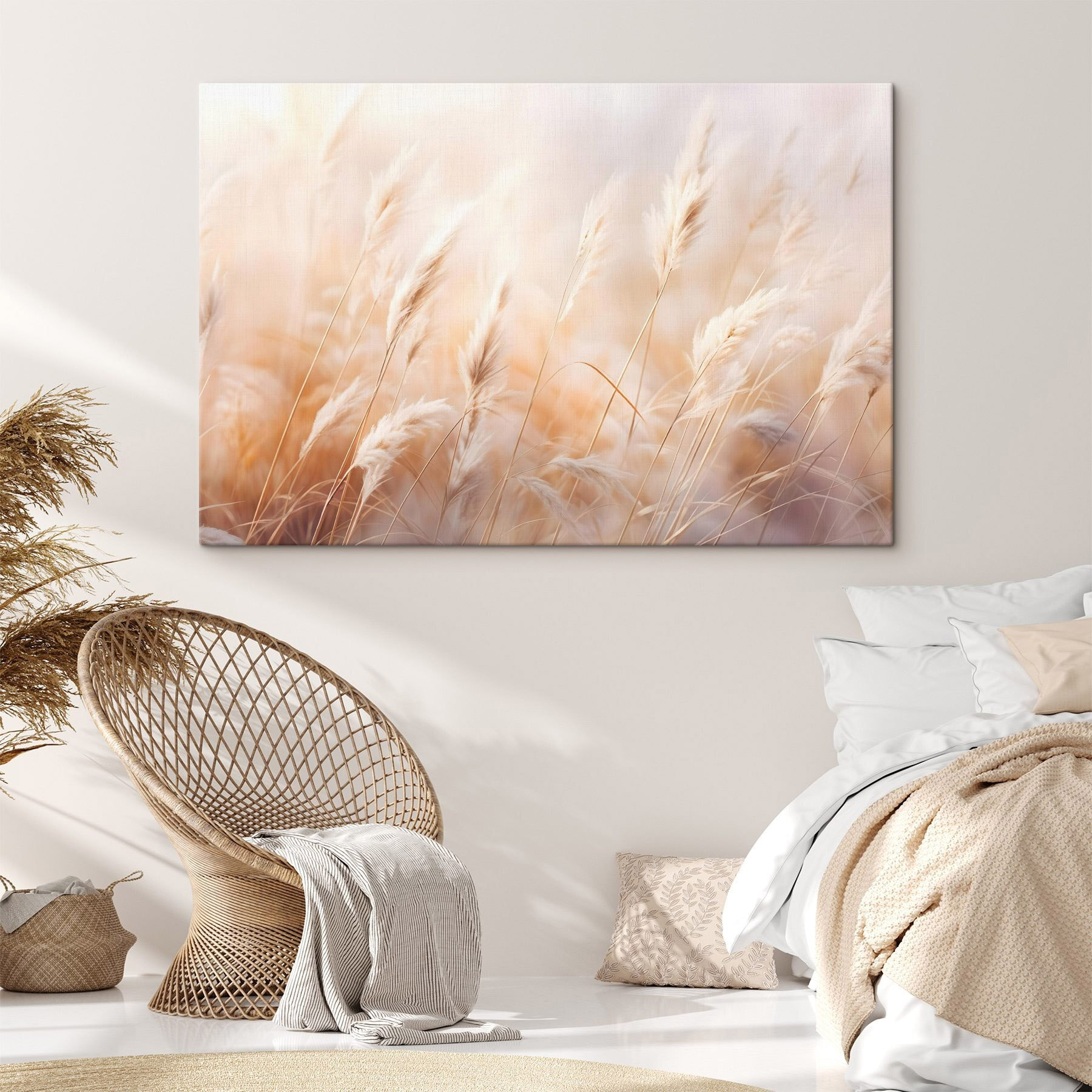 Soft grasses dancing in the breeze