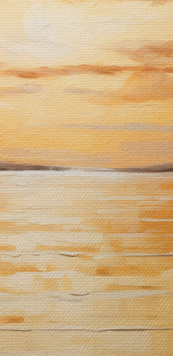 Painting of a sailboat on a calm lake