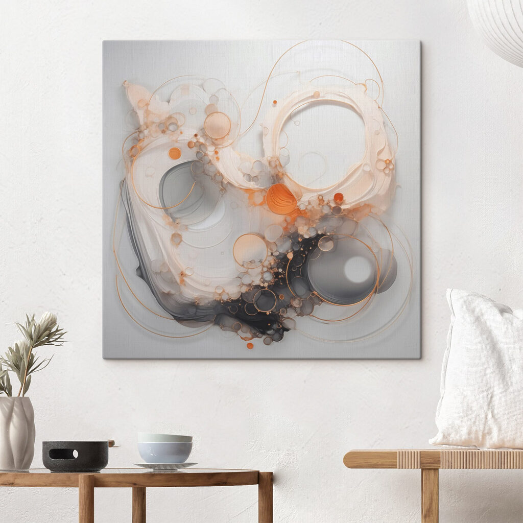 Fluid forms in subtle hues Fluid forms in subtle hues