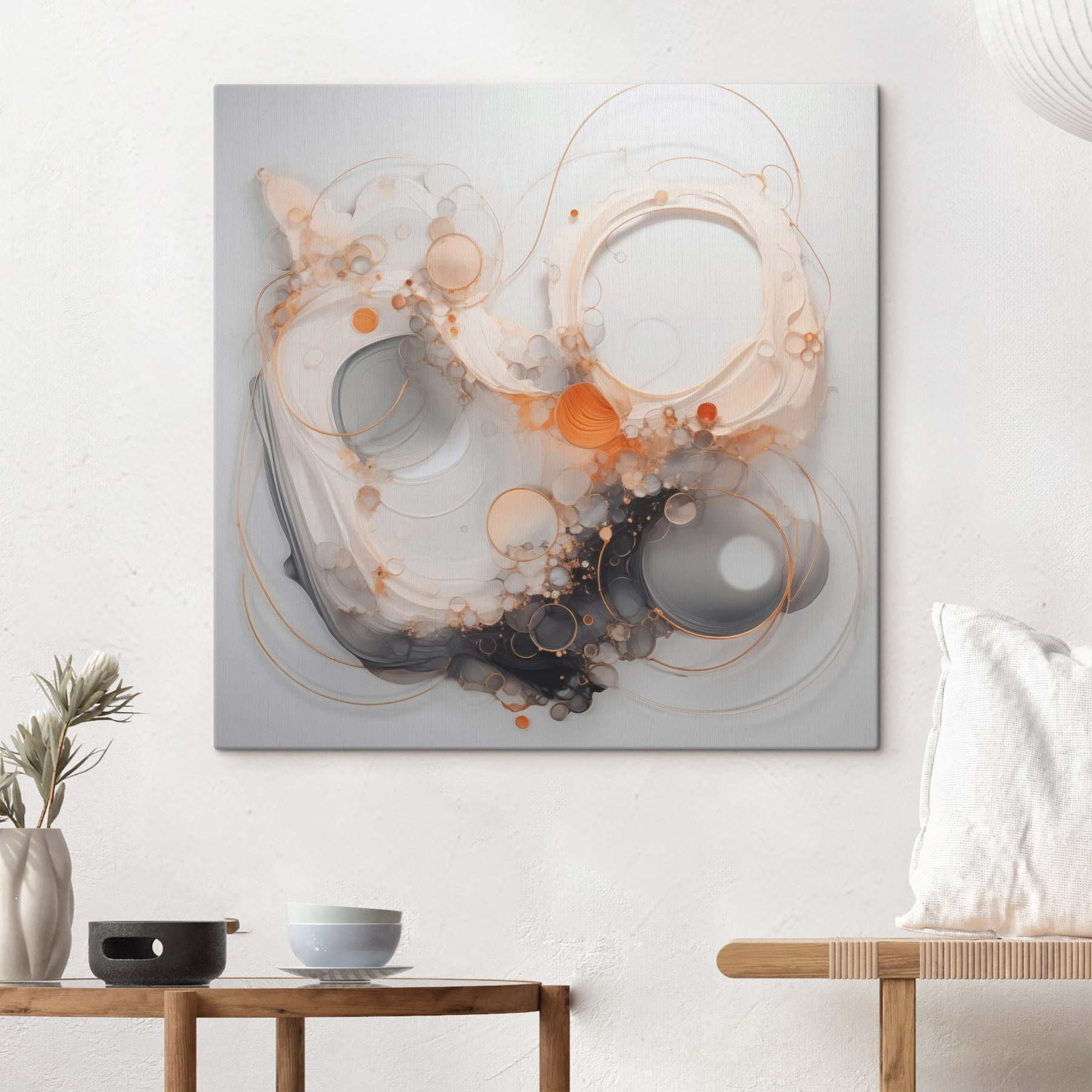 Fluid forms in subtle hues Fluid forms in subtle hues