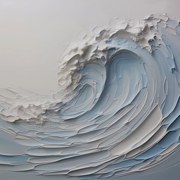 White and blue wave White and blue wave