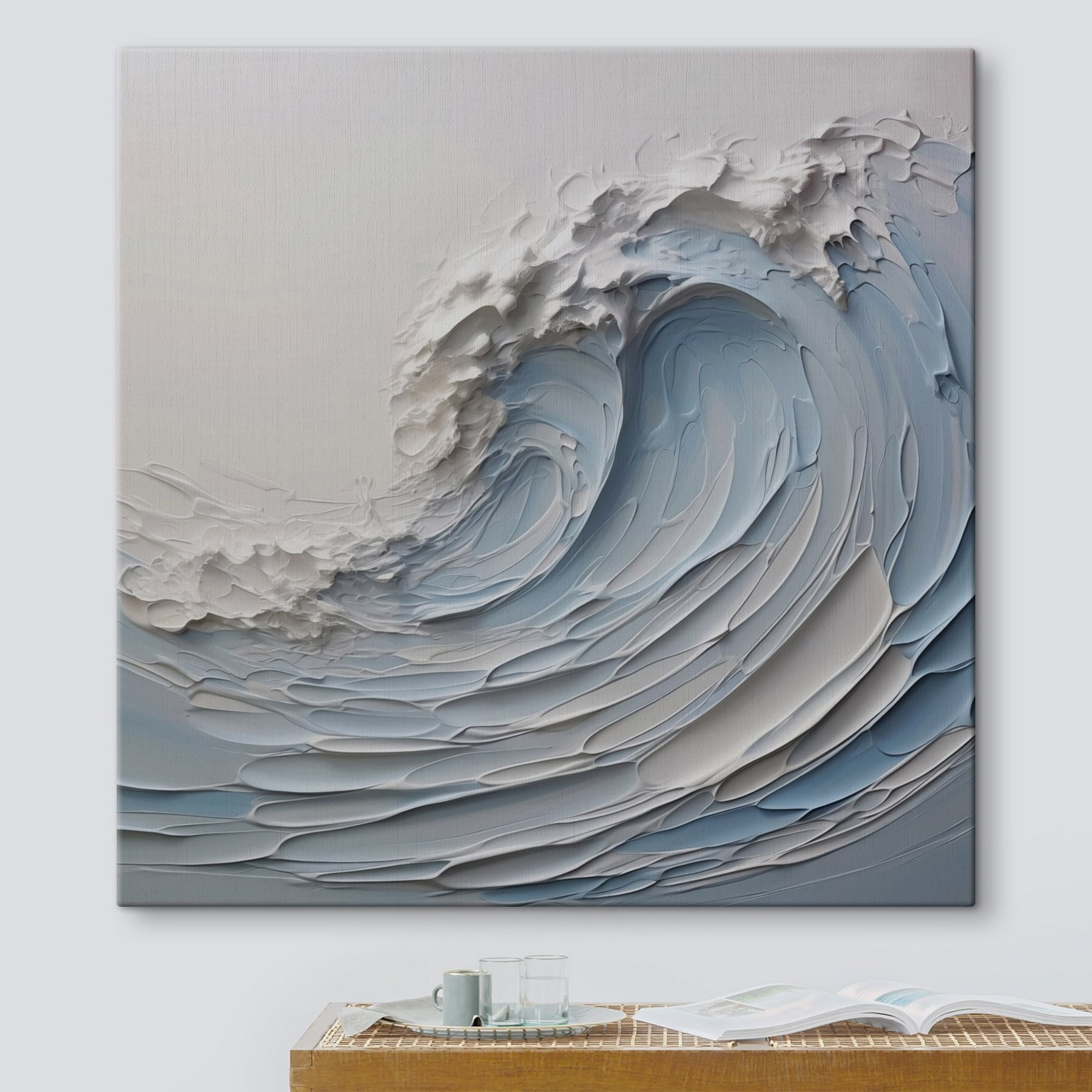 White and blue wave White and blue wave