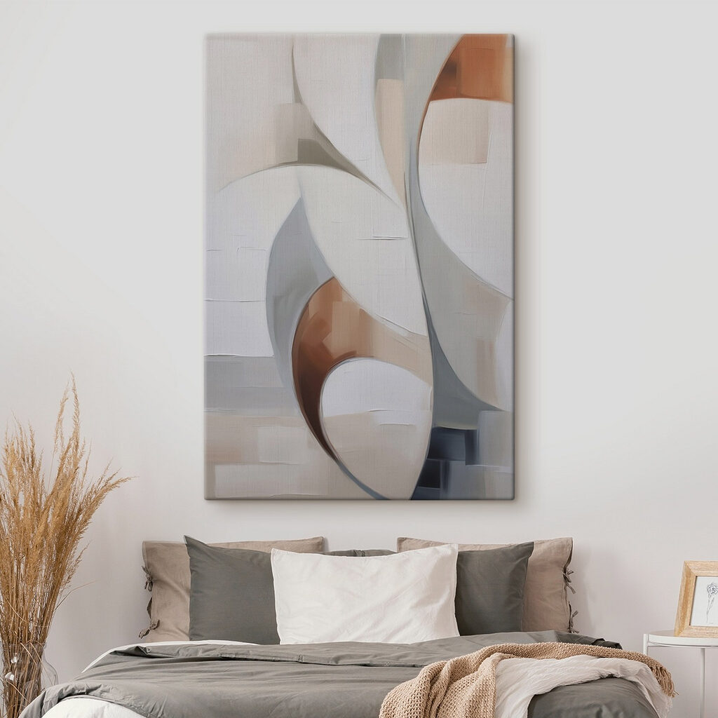 White and brown art