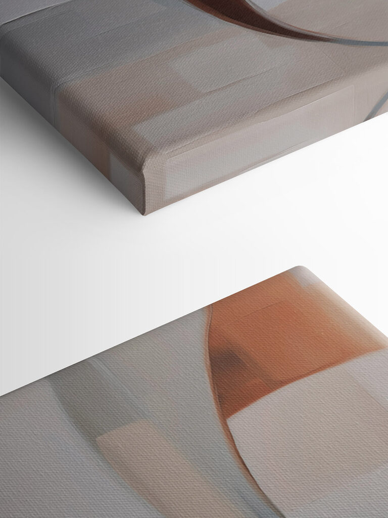 White and brown art
