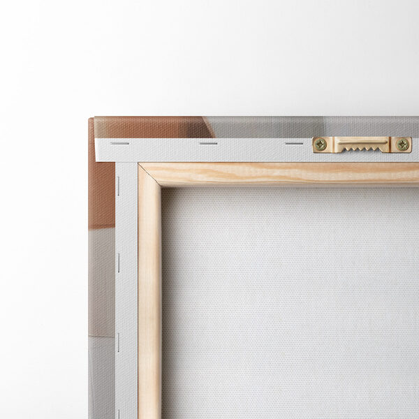White and brown art