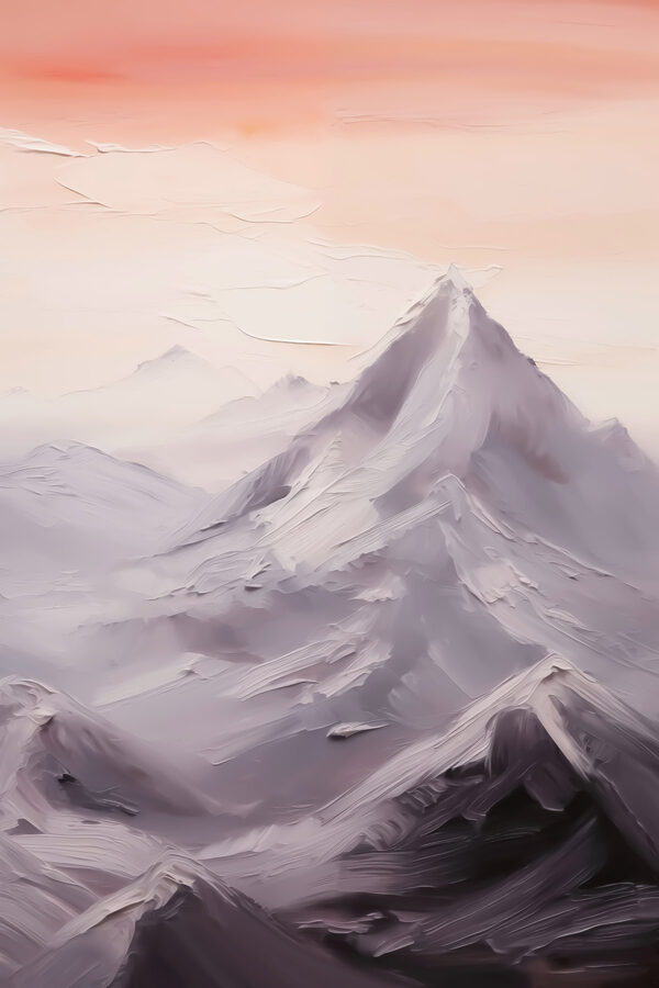 Mountain range with snow Mountain range with snow