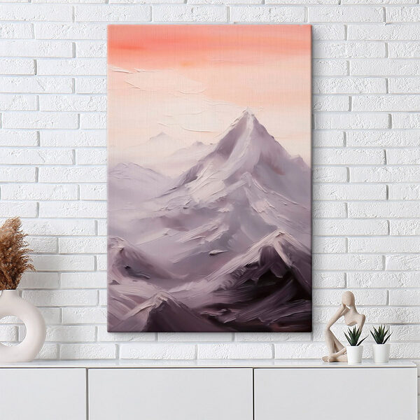 Mountain range with snow Mountain range with snow