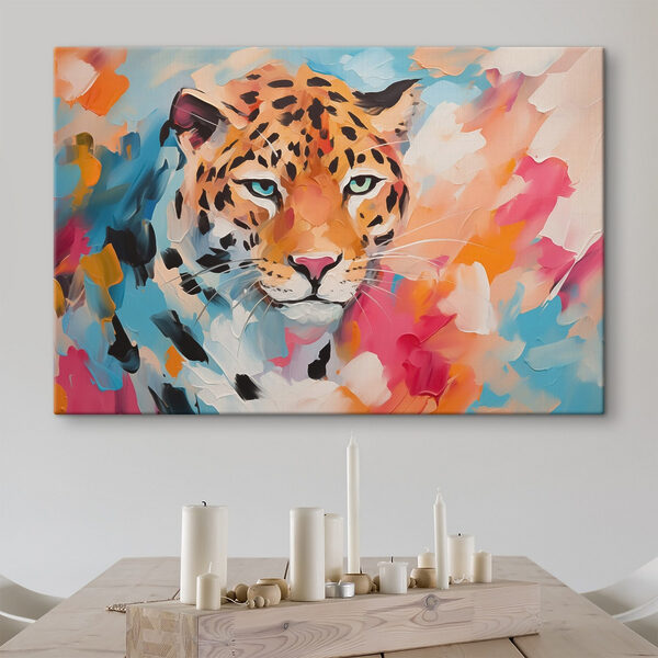 Quadri Quadri Dipinto raffigurante un leopardo (COD: s43201)