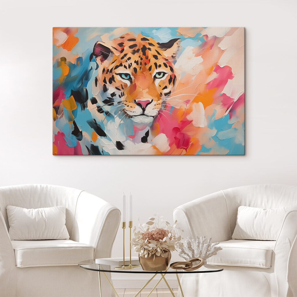 Painting of a leopard Painting of a leopard