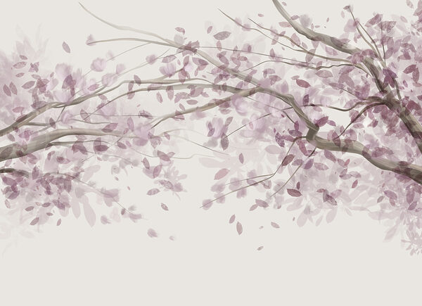 Albero con foglie viola Albero con foglie viola