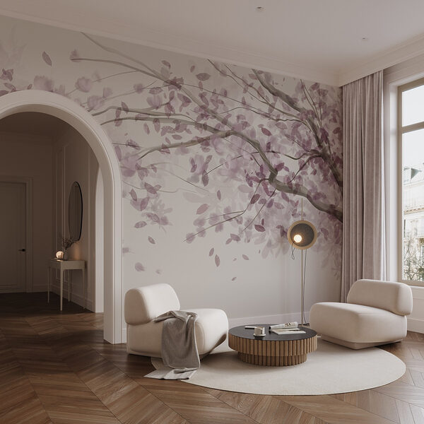 Albero con foglie viola Albero con foglie viola