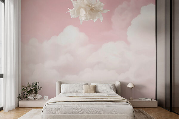 Cielo rosa con nuvole Cielo rosa con nuvole