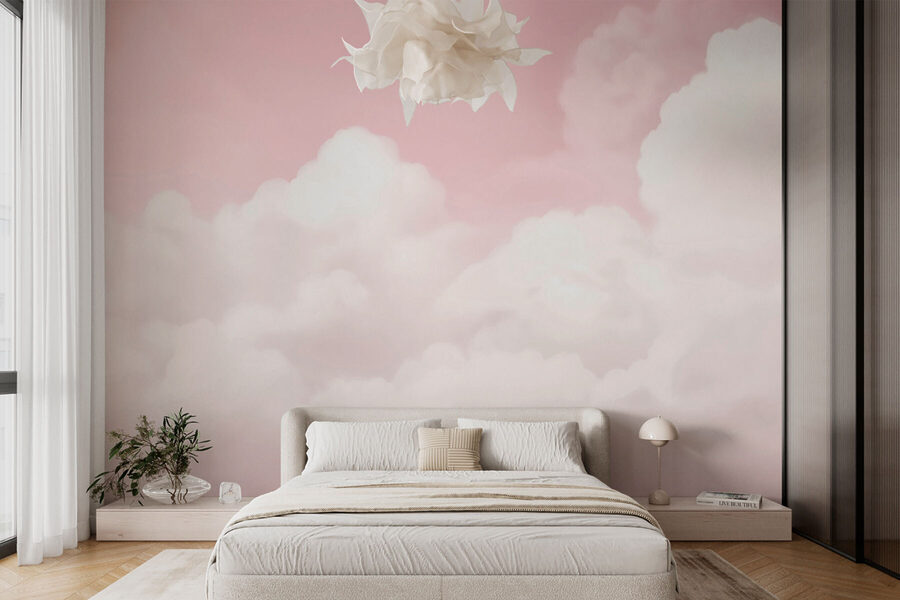 Cielo rosa con nuvole Cielo rosa con nuvole